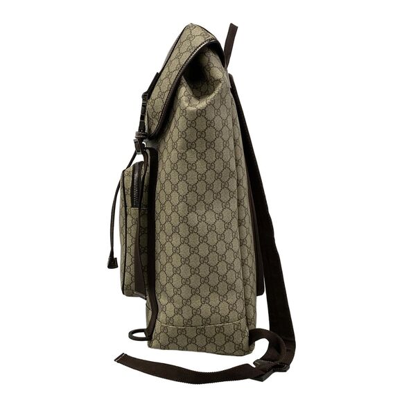 Gucci GG Plus GG Supreme/Interlocking G Backpack 246321 Dark Brown Beige PVC main image 12